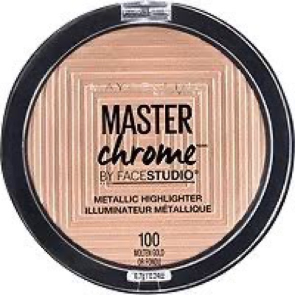 Maybelline Master Chrome Metallic Highlighter Powder, Molten Gold - Picture 1 of 1